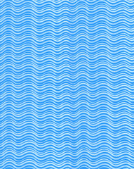 blue wavy lines in watercolor on blue background