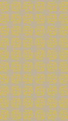 Ornate geometric pattern and two-tone abstract background