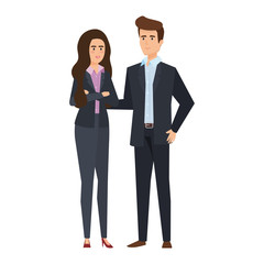 business couple avatars characters