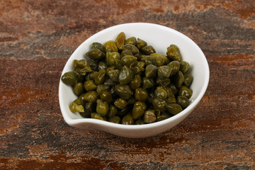 Capers in the bowl