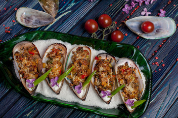  beautiful and bright, unusual dish, author's performance, for design in culinary projects