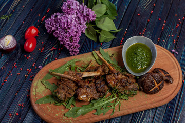  beautiful and bright, unusual dish, author's performance, for design in culinary projects