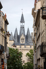 Fototapeta premium City Gate Cailhau, medieval gate in Bordeaux, Gironde department, France
