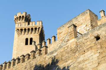 Royal Palace of La Almudaina in Palma de Mallorca, Spain