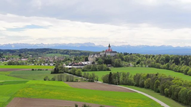 Landscape at Andechs Monastery, Bavaria, Germany