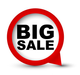 red vector banner big sale