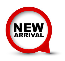 red vector banner new arrival