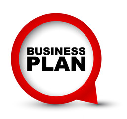 red vector banner business plan