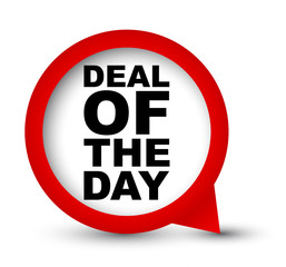 red vector banner deal of the day