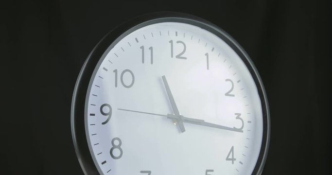 A short time lapse of a clock fac