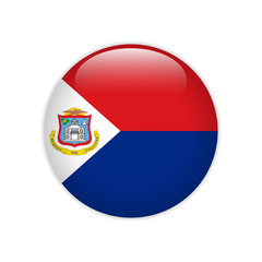 Obraz premium Flag of Sint Maarten button