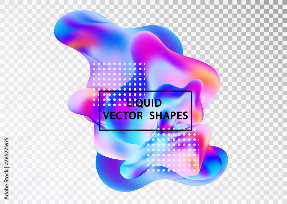 Poster fluid shape layout isolated template set. template for the design of a logo, flyer or presentation. 