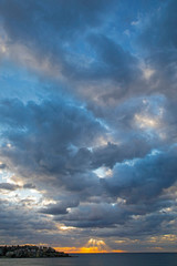 Beach Sunrise with beautiful Clouds Sydney Australia