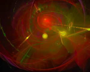 abstract digital fractal, fantasy design imagination ornament