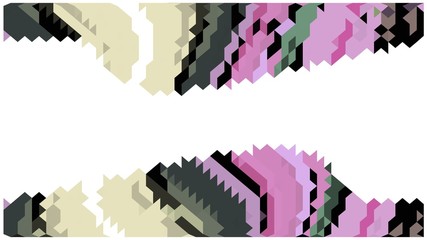 abstract background with colorful pixel decoration.