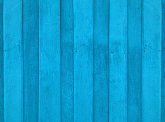 Fototapeta na wymiar Natural blue wood panels texture fence wall design background.