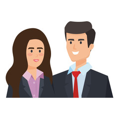 business couple avatars characters