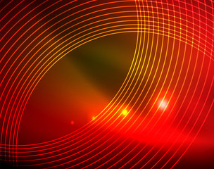 Shiny circles glowing abstract background