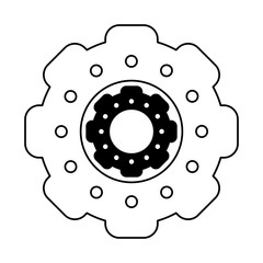 gears icon cartoon