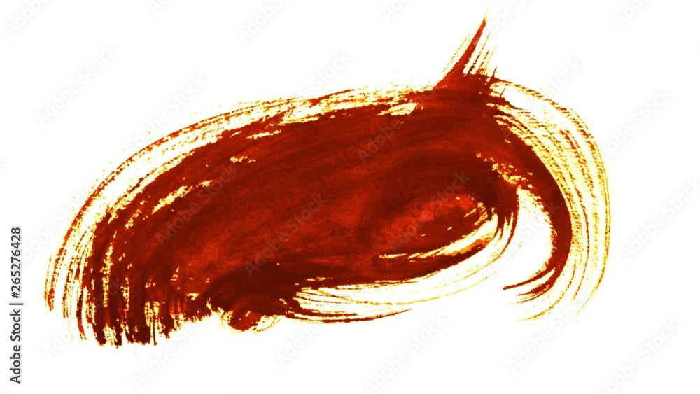 Poster colored paint brushes stroke background loop/ animation of a 4k realistic colorful abstract paint br