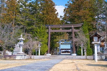 Naklejka premium 甲府 護国神社