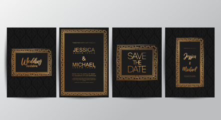 Premium luxury wedding invitation cards