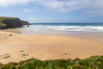 Mawgan Porth beach, North Cornwall, UK