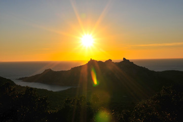 coucher de soleil, montagne, ciel, paysage, montagne, nuage, lever du soleil, soleil, nature,...