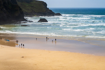 Mawgan Porth beach, North Cornwall, UK