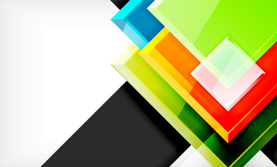 Colorful square and rectangle blocks background