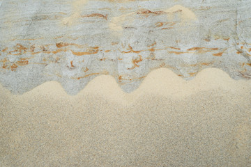 Sandwand Struktur mit Eiseneinlagerungen, sand structure