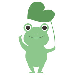 かわいいカエルのイラスト
