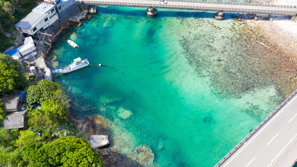 高知県 柏島の風景 ドローン空撮