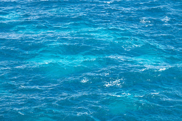 Crystal clear sea water. Beautiful colors