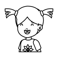 little girl kid character