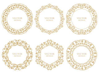 Gold decorative frame.