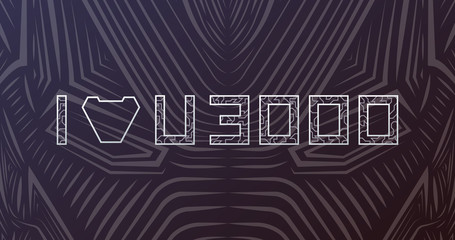I love you 3000 times. I love u 3k. Thank you three thousand. I am Ironman. Superhero logo. Red space background with meteoroids. Avengers endgame tribute.