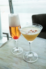 ラウンジのカクテル