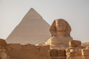 The Great Sphinx and the Pyramid