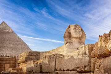 The Great Sphinx and the Pyramid