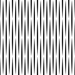 Seamless pattern with black sharp strokes or lines on white background. Ethnic symmetric background.