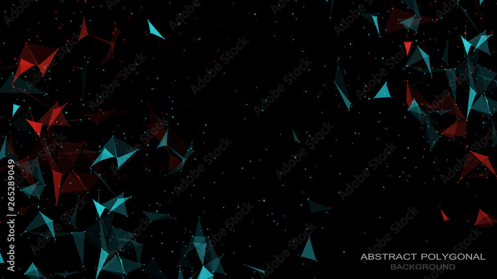 Canvas Prints abstract technology polygonal background