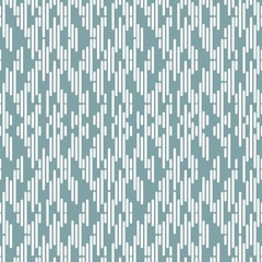 Seamless pattern with white shabby strokes or lines on powder blue background.