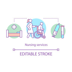 Nursing service concept icon