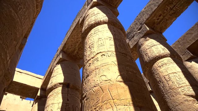 columns of the temple of karnak
