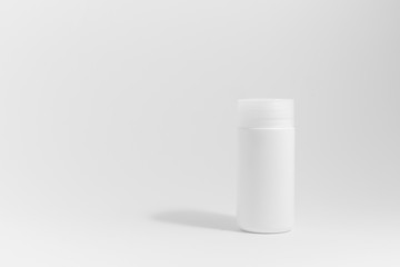 Medicine bottle in white background