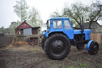 Tractor close-up.