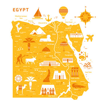 Egypt map ancient hi-res stock photography and images - Alamy