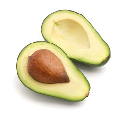 Avocado isolated on white