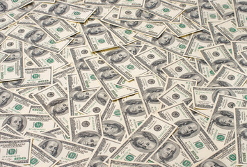 Background of 100 dollar bills